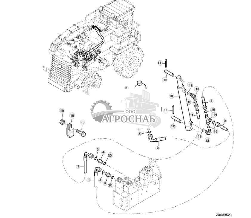HYDRAULIC HOSES, ACCUMULATOR AND HYDRAULIC CYLINDER 